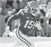  ?? JOHN RAOUX/AP ?? Florida’s Jacob Copeland returns a kickoff against Idaho during the 2018 season. He was limited by a leg injury.