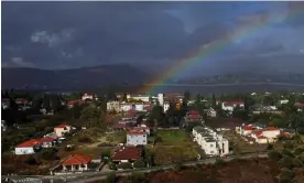  ?? Photograph: Bilal Hussein/AP ?? Israel’s northernmo­st town, Metula.