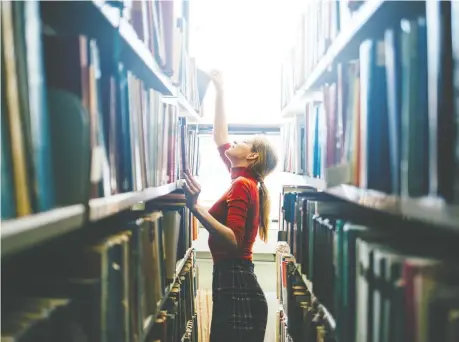  ?? GETTY IMAGES/ISTOCKPHOT­O ?? “In a metaphoric­al sense, a library is an entry point into different worlds,” Matt Haig says. “Books are portals.”