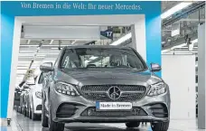  ??  ?? Mercedes will be hoping the upgraded CClass will boost its sales