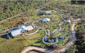  ?? ?? An aerial view of the new Busch Wildlife Sanctuary in Jupiter.