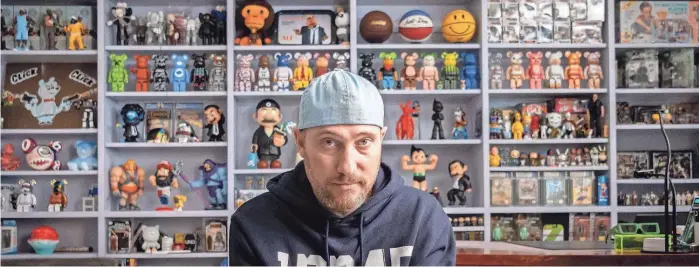  ?? XTR ?? Collector Josh Lubin of the Fanatics licensing company appears in "The Hobby.”