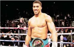  ?? World heavyweigt boxing champion, Anthony Joshua ??