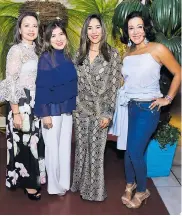  ??  ?? Mónica Cervantes, María Claudia Echeverría, Margarita Alcalá y Clara Arango.