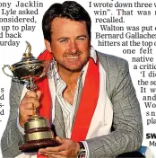  ?? ?? SWEET SIXTEEN: McDowell with the Ryder Cup