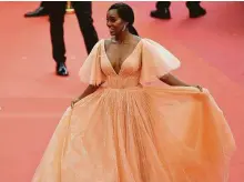  ?? Matt Winkelmeye­r / Getty Images ?? Aja Naomi King attends the screening of “A Hidden Life (Une Vie Cachée)” during the 72nd annual Cannes Film Festival.