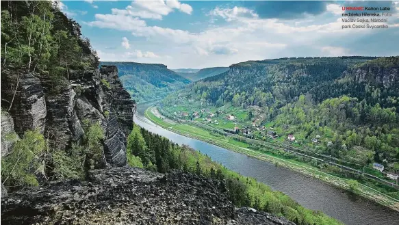  ?? Foto: Václav Sojka, Národní park České Švýcarsko ?? U HRANIC Kaňon Labe nedaleko Hřenska.