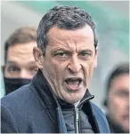  ??  ?? Hibs’ head coach Jack Ross