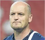  ??  ?? Gregor Townsend: believes Scots will learn from the experience.