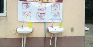  ?? Wash hand basin at Agidingbi Senior Grammar School, Lagos ??