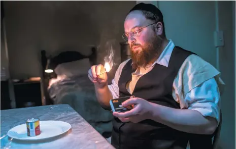  ??  ?? Menashe Lustig in Joshua Z. Weinstein’s film Menashe