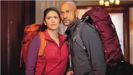  ??  ?? Cecily Strong and Keegan-Michael Key in a scene from “Schmigadoo­n!.”