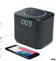  ?? TNS ?? The iHome iAV2 speaker system features 360-degree sound.