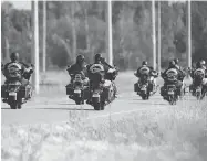  ?? BRITTON LEDINGHAM / POSTMEDIA NEWS ?? About 500 full-patch Hells Angels, with up to 200 support members, are expected in a rural Quebec town this weekend for the gang’s annual national gathering.