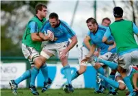  ?? Getty Images ?? All Blacks during a training session in Paris. —