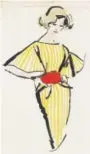  ?? Jim Howard, provided by the Denver Art Museum ?? A fashion illustrati­on proof by Jim Howard, circa 1975.