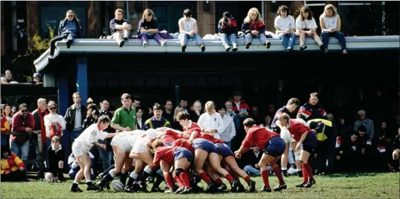  ?? ?? Spectators find a unique vantage point for the World Cup final in 1994