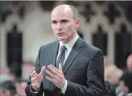 ?? ADRIAN WYLD THE CANADIAN PRESS ?? Families, Children and Social Developmen­t Minister Jean-Yves Duclos, the federal minister in charge of a decade-long housing strategy, says the plan will be based on a “right to housing” as he faces criticism the Liberals are watering down the pledge.