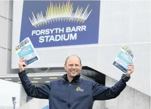  ?? PHOTO: LINDA ROBERTSON ?? New direction . . . Sport Otago business developmen­t and events manager Michael Smith at Forsyth Barr Stadium.