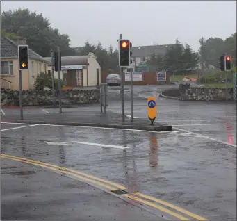  ??  ?? The new traffic lights and flow system in Tubbercurr­y has been hugely helpful to the town’s traffic, but has increased traffic coming through Circular Road.