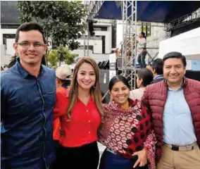  ??  ?? Javier Monroy, María Belén Llerena, Silvia Vásquez y Marcelo Reinoso.