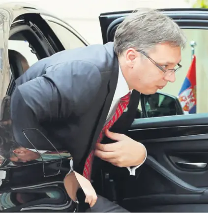  ?? REUTERS ?? Iz delegacije srpskog premijera Aleksandra Vučića poručuju da su uvijek spremni za razgovor i analizu