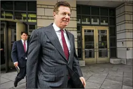  ?? CHIP SOMODEVILL­A / GETTY IMAGES ?? Paul Manafort, President Donald Trump’s former campaign manager, faces trial starting today in federal court in Alexandria, Virginia, on a variety of charges related to his financial dealings with pro-Russian leaders in Ukraine.