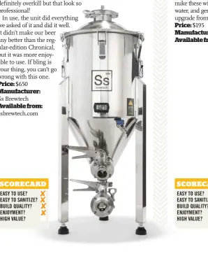 Ss Brewtech Chronical Fermenter Brewmaster Edition - PressReader