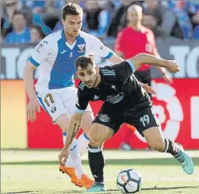  ?? FOTO: EFE ?? El Leganés fue notoriamen­te superior a un Celta muy flojo como visitante