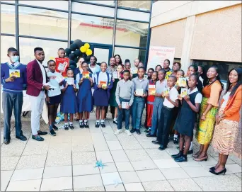  ?? ?? Eager readers… Some of the participan­ts during Internatio­nal Children’s Book Day celebratio­ns last week.