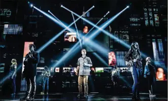  ??  ?? Stephen Christophe­r Anthony as Evan Hansen and the North American Tour of “Dear Evan Hansen.”