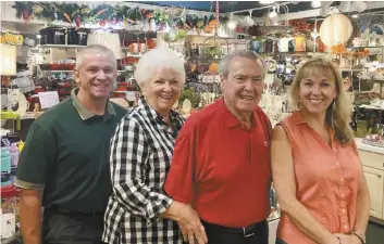  ?? Photo courtesy Marrs Family ?? David (from left), Maureen and Bill Marrs and youngest daughter Lauri Lawrence keep the fun and great service in large supply at Marmac ACE Hardware stores in Kahului.
