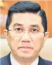  ??  ?? Datuk Seri Mohamed Azmin Ali