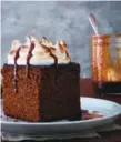  ??  ?? Ginger Stout Cake with Orange Meringue & Coffee Caramel created by chef Lora Kirk and from Goodness: Recipes & Stories by Peter & Chris Neal (Blakeman Books, 2015).