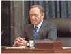  ?? ASSOCIATED PRESS ?? Kevin Spacey as Francis Underwood in “House of Cards.”