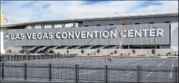  ?? L.E. Baskow Las Vegas Review-Journal @Left_Eye_Images ?? The World of Concrete trade show is slated to be the first to use the Las Vegas Convention Center’s West Hall, a $987 million expansion project.