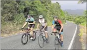  ?? PHIL WALTER/GETTY IMAGES ?? Riding with disgraced, but still ridiculous­ly famous, cyclist Lance Armstrong (center) would likely boost most riders’ performanc­e. New studies have shown motivation­al training to also be effective at boosting performanc­e.