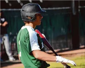  ?? Courtesy of Chris Jackson/West Coast Preps ?? Tanner Griffith led De La Salle-Concord in batting average (.435), on-base percentage (.557), runs (41), hits (40), doubles (14) and home runs (four).