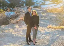  ?? Daniel Brenner, © The New York Times Co. ?? Peter Golembiews­ki and his wife, Brittany Riley, both flight attendants, are pictured at Daniels Park in Sedalia on Jan. 16.