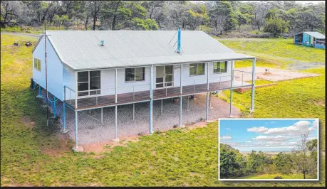  ??  ?? Buyers seeking a tree-change flocked to inspect 340 Oneils Lane, Anakie, which sold in a week. The scenic views were a big attraction.