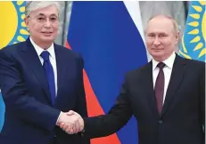  ?? DR ?? Kassym-jomart Tokayev e Vladimir Putin selam amizade