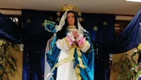  ?? CORTESÍA ?? La imagen de la Inmaculada fue donada por la Embajada de Nicaragua.