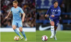  ?? Composite: PA Images ?? Manchester City’s Kevin De Bruyne and Chelsea forward Sam Kerr both helped their teams to league titles this season.