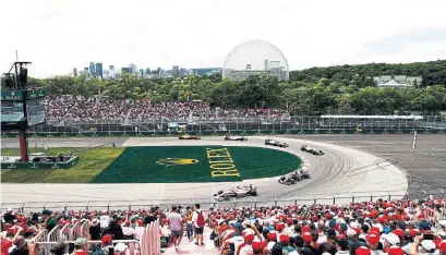  ?? F1-FIA ?? The Circuit Gilles-Villeneuve’s hairpin turn is seen during a Formula One Canadian Grand Prix race. The FIA has picked Grand Prix promoter François Dumontier and Canadian Tire Motorsport Park co-owner Ron Fellows to head the National Sporting Authority.