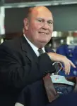  ?? Diane Bondareff, Associated Press file ?? Willard Scott pauses after a ceremony inducting him into NBC’S “Walk of Fame” in March 2000. He was 87.