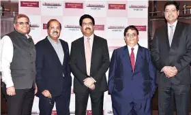  ??  ?? BS JURY ( From left) Bain Capital Private Equity Managing Director Amit Chandra, KKR India CEO Sanjay Nayar, Aditya Birla Group Chairman Kumar Mangalam Birla (jury chairman), Cyril Amarchand Mangaldas Managing Partner Cyril Shroff, and McKinsey &amp; Company Director Noshir Kaka at the jury meeting in Mumbai last week