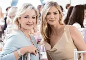  ?? Wilson Parish ?? Whitney Crane, left, attends a Museum of Fine Art, Houston luncheon with Kate Upton.