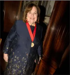  ?? REBECCA SMEYNE — THE NEW YORK TIMES ?? Celebrity chef Ina Garten at the New York Public Library Gala in New York, on Nov. 6, 2023.