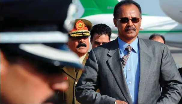  ?? FOTO: NTB SCANPIX ?? Eritreas president Isaias Afworki holder sitt land i et jerngrep. Artikkelfo­rfatteren mener regimet også er aktivt i eritreiske eksilmiljø­er, blant annet på Sørlandet.