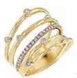  ??  ?? 18k yellow gold Cocktail Ring with 32 pcs. .66-carat diamonds from My Diamond